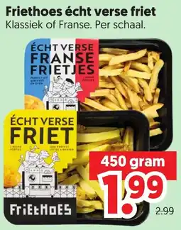 Dekamarkt Friethoes écht verse friet aanbieding