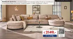 Woonsquare Hoekbank Santorini aanbieding