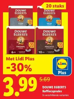 Lidl Douwe Egberts Koffiecapsules aanbieding