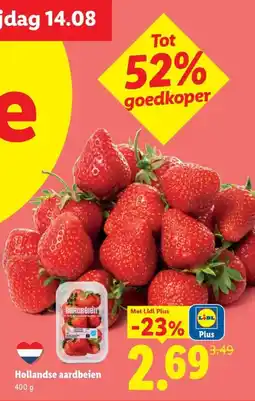Lidl Hollandse aardbeien aanbieding