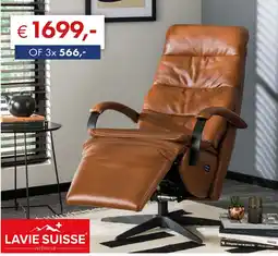Woonsquare LAVIE SUISSE relaxstoel aanbieding