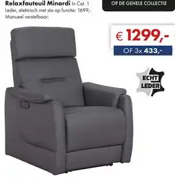 Woonsquare Relaxfauteuil Minardi aanbieding