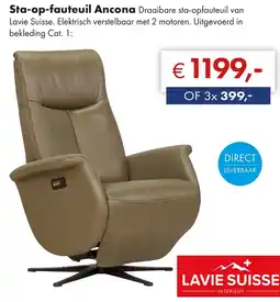 Woonsquare Lavie Suisse Sta-op-fauteuil Ancona aanbieding