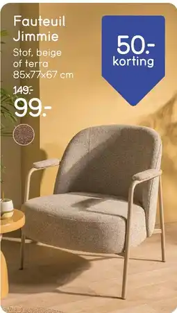 Leen Bakker Fauteuil Jimmie aanbieding