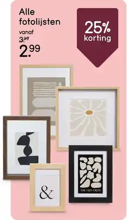 Leen Bakker Fotolijsten aanbieding
