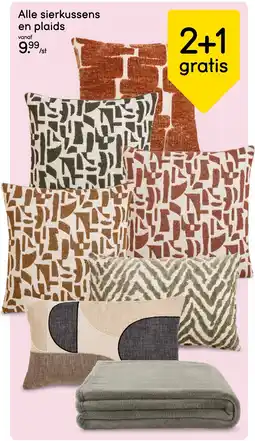 Leen Bakker Sierkussens en Plaids aanbieding