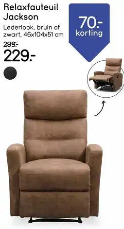 Leen Bakker Relaxfauteuil Jackson aanbieding