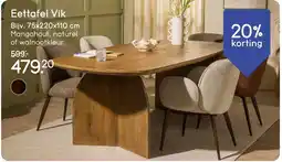 Leen Bakker Eettafel Vik aanbieding