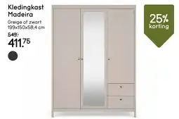 Leen Bakker Kledingkast Madeira aanbieding