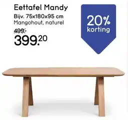 Leen Bakker Eettafel Mandy aanbieding