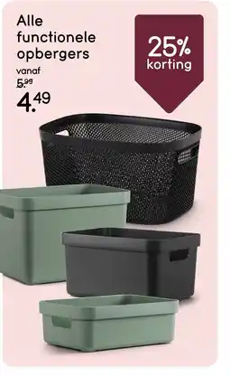 Leen Bakker Functionele Opbergers aanbieding