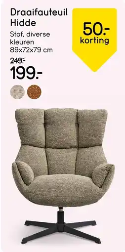 Leen Bakker Draaifauteuil Hidde aanbieding