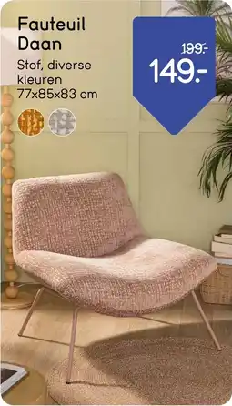 Leen Bakker Fauteuil Daan aanbieding
