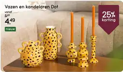 Leen Bakker Vazen en kandelaren Dot aanbieding