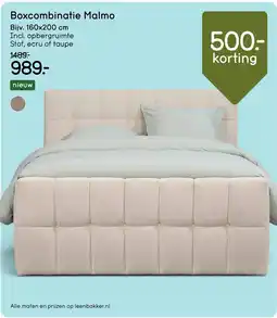 Leen Bakker Boxcombinatie Malmo aanbieding