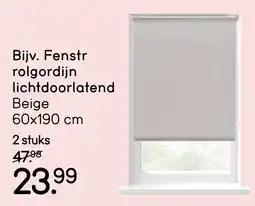 Leen Bakker Fenstr Rolgordijn Lichtdoorlatend aanbieding