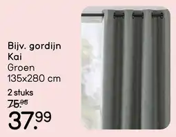 Leen Bakker Gordijn Kai aanbieding