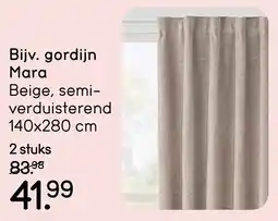 Leen Bakker Gordijn Mara aanbieding