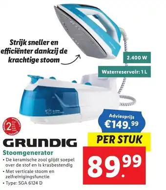 Lidl Grundig Stoomgenerator aanbieding