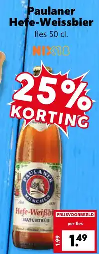 Coop Paulaner Hefe-Weissbier aanbieding