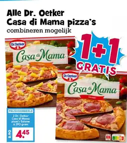 Boon`s Markt Alle Dr. Oetker Casa di Mama pizza's aanbieding