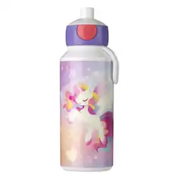 Albert Heijn Mepal Drinkfles pop-up unicorn glow 400ml aanbieding