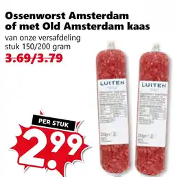 Coop Ossenworst Amsterdam of met Old Amsterdam kaas aanbieding
