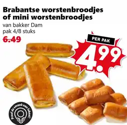 Coop Brabantse worstenbroodjes of mini worstenbroodjes aanbieding