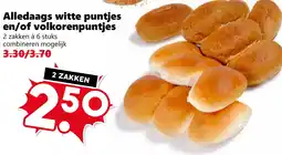 Coop Alledaags witte puntjes en/of volkorenpuntjes aanbieding