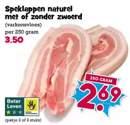 Boon`s Markt Speklappen naturel met of zonder zwoerd (varkensvlees) aanbieding