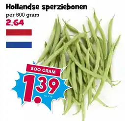 Boon`s Markt Hollandse sperziebonen aanbieding
