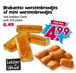 Boon`s Markt Brabantse worstenbroodjes of mini worstenbroodjes aanbieding