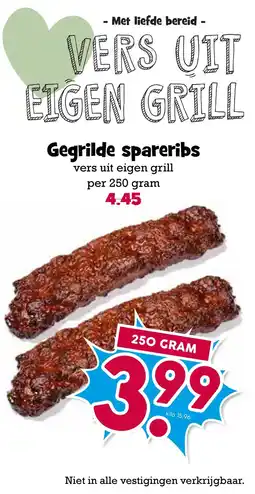 Boon`s Markt Gegrilde spareribs aanbieding