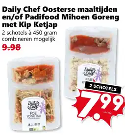 Coop Daily Chef Oosterse maaltijden en/of Padifood Mihoen Goreng met Kip Ketjap aanbieding