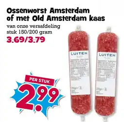 Boon`s Markt Ossenworst Amsterdam of met Old Amsterdam kaas aanbieding