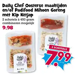 Boon`s Markt Daily Chef Oosterse maaltijden en/of Padifood Mihoen Goreng met Kip Ketjap aanbieding
