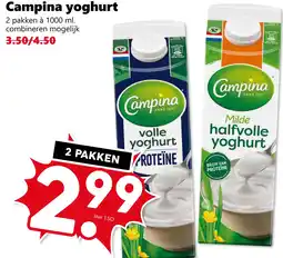 Coop Campina yoghurt aanbieding
