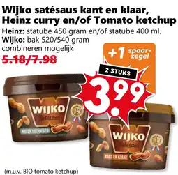 Coop Wijko satésaus kant en klaar, aanbieding