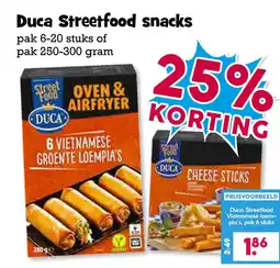 Boon`s Markt Duca Streetfood snacks aanbieding