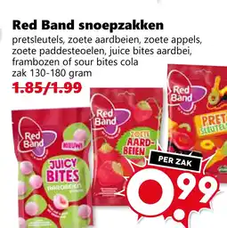 Coop Red Band snoepzakken aanbieding