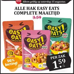 Boon`s Markt ALLE HAK EASY EATS COMPLETE MAALTIJD aanbieding