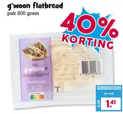 Boon`s Markt g'woon flatbread aanbieding