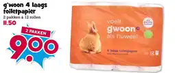 Boon`s Markt g'woon 4 laags toiletpapier aanbieding