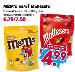 Boon`s Markt M&M's en/of Maltesers aanbieding