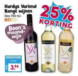 Boon`s Markt Hardys Varietal Range wijnen aanbieding