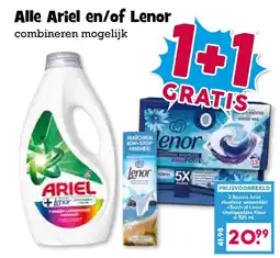 Boon`s Markt Alle Ariel en/of Lenor aanbieding
