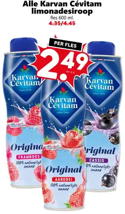 Coop Alle Karvan Cévitam limonadesiroop aanbieding