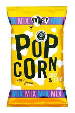 Albert Heijn Pathé Popcorn zoet & zout aanbieding
