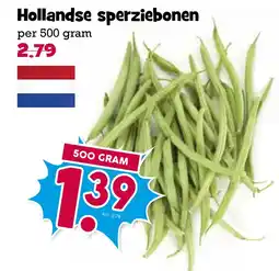 Boon`s Markt Hollandse sperziebonen aanbieding