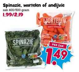 Boon`s Markt Spinazie, wortelen of andijvie aanbieding